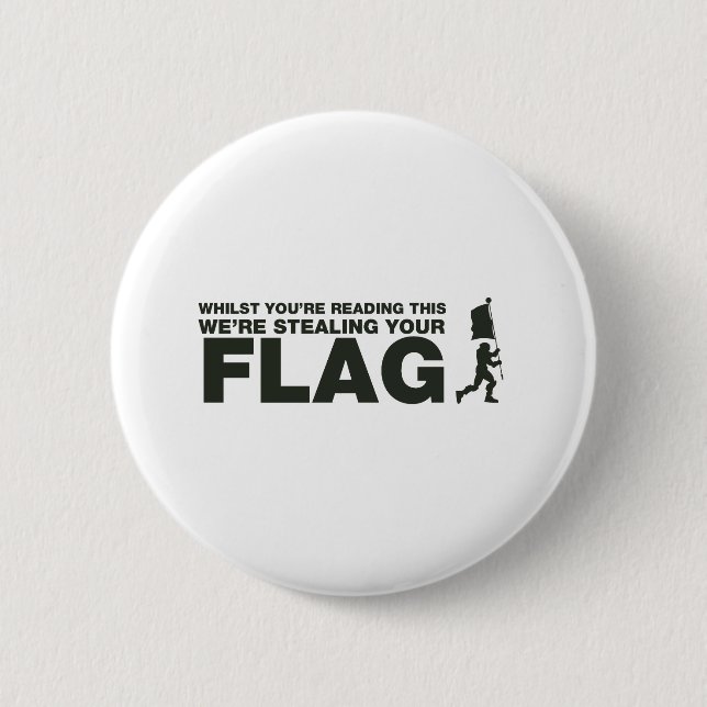 Capture the Flag - Gamer, Gaming, Videospiele Button (Vorderseite)