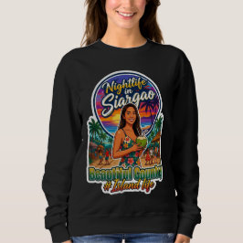 Capture the Island Glow: Siargao Nightlife Sweatshirt