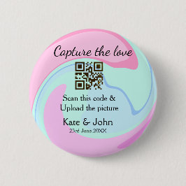 Capture the Liebe add QR Scan marmorfarben blau mi Button