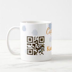 Capture the Liebe add QR scan upload image blue Kaffeetasse