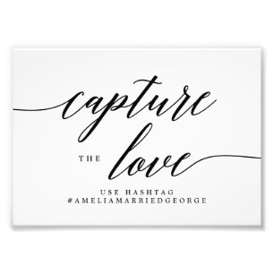 Capture the Liebe EDITABLE FARBE and SIZE Sign MSC Fotodruck