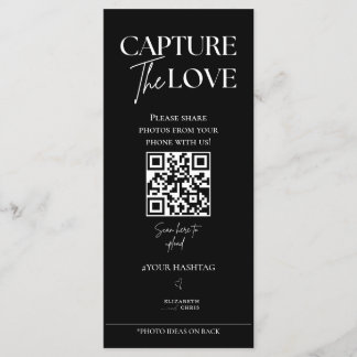 Capture the Liebe Foto I Spy Wedding Game Sage Menükarte
