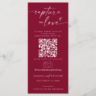 Capture the Liebe Foto I Spy Wedding Game Sage Menükarte