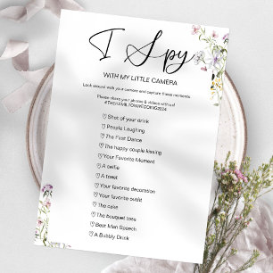 Capture the Liebe I Spy Wedding Game Einladung