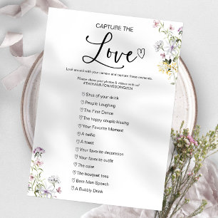 Capture the Liebe I Spy Wedding Game Einladung