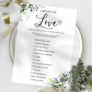 Capture the Liebe I Spy Wedding Game Einladung