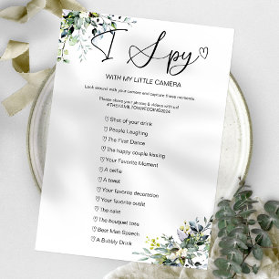 Capture the Liebe I Spy Wedding Game Einladung