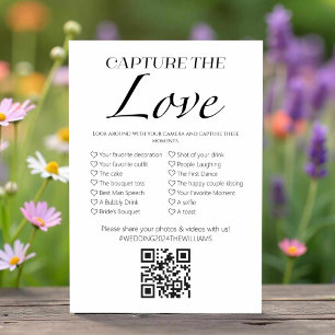 Capture the Liebe I Spy Wedding with QR Game Card Einladung