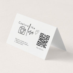 Capture the Liebe QR Code, Wedding Foto Signs