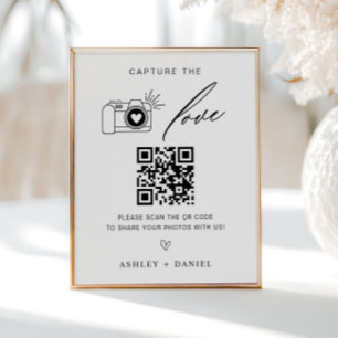 Capture the Liebe Qr Code Wedding Poster