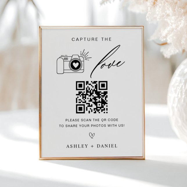 Capture the Liebe Qr Code Wedding Poster (Von Creator hochgeladen)