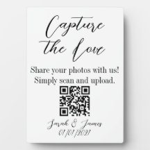 Capture the Liebe QR code wedsign