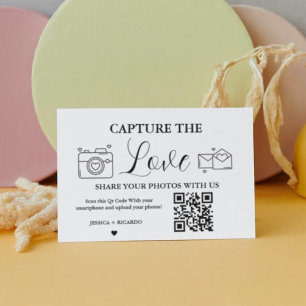 Capture the Liebe Wedding QR Code Card Foto Card C Poster