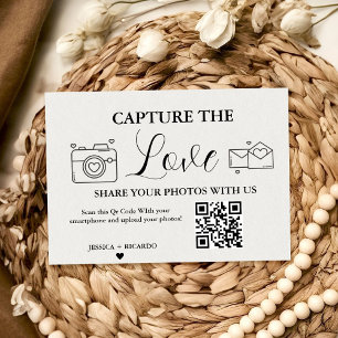 Capture the Liebe Wedding QR Code Card, Foto Card Einladung