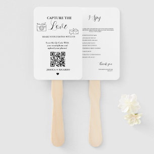 Capture the Liebe Wedding QR Code Card, Foto Card Fächer