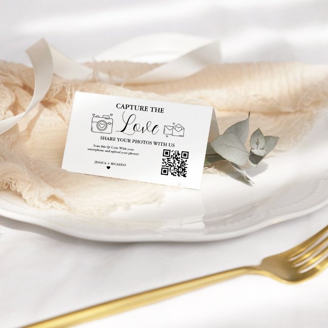 Capture the Liebe Wedding QR Code Card, Foto Card Treuekarte (Von Creator hochgeladen)