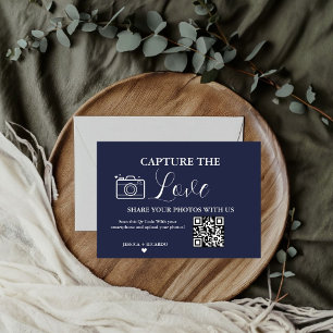 Capture the Liebe Wedding QR Code Foto Card Einladung