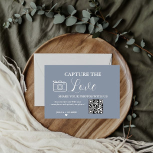 Capture the Love Hochzeit QR-Code Fotokarte Einladung