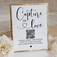 Capture the Love Moderne Schrift QR Foto
