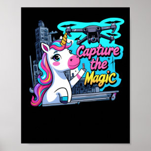Capture the Magic Unicorn Sticker Poster