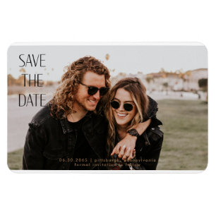 Capture the Moment Foto Wedding Save the Date Magnet