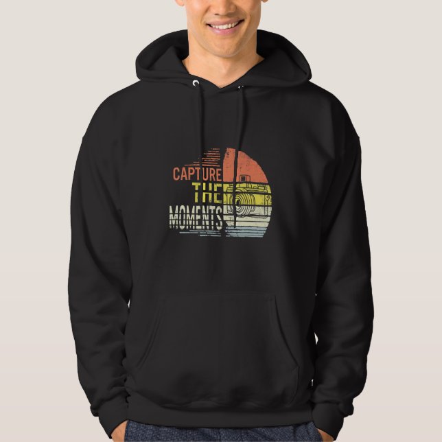 Capture the Moments Camera Fotografy. Hoodie (Vorderseite)