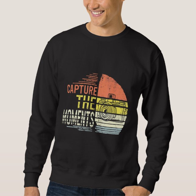 Capture the Moments Camera Fotografy. Sweatshirt (Vorderseite)