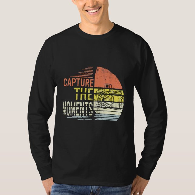 Capture the Moments Camera Fotografy. T-Shirt (Vorderseite)