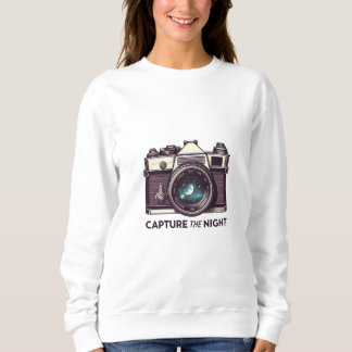 Capture the Night - Classic Camera Design Sweatshirt