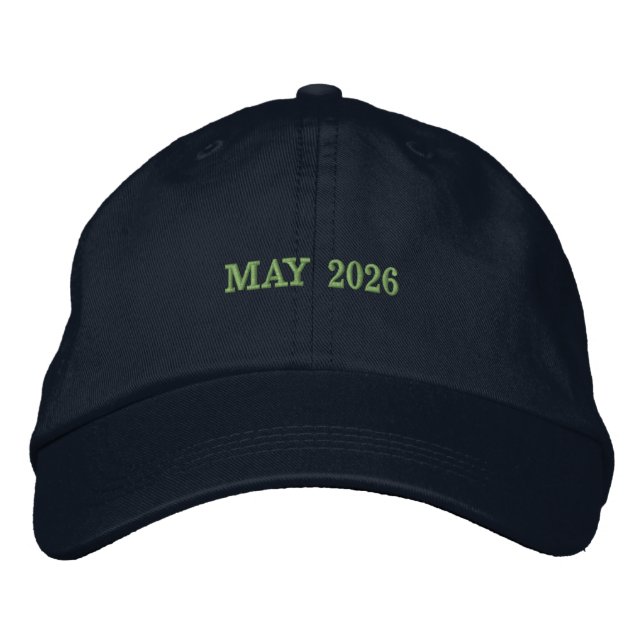 Capture the Significance of MAY 2026 Navy Color Bestickte Baseballkappe (Vorderseite)