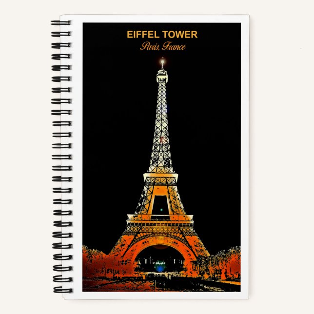 Capture your Erinnerungen: Eiffelturm-Reise Notizbuch (Vorderseite)