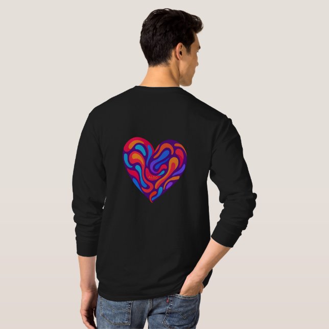 "Captured by Your Love" T-Shirt (Schwarz voll)