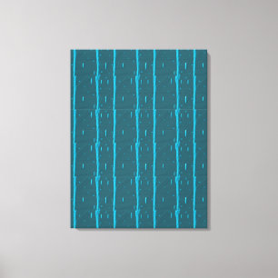 Captured Soul Electric Blue & Aquamarin Leinwanddruck