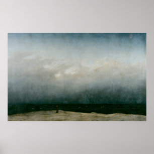 Capuchin Friar am Meer - Caspar David Friedrich Poster