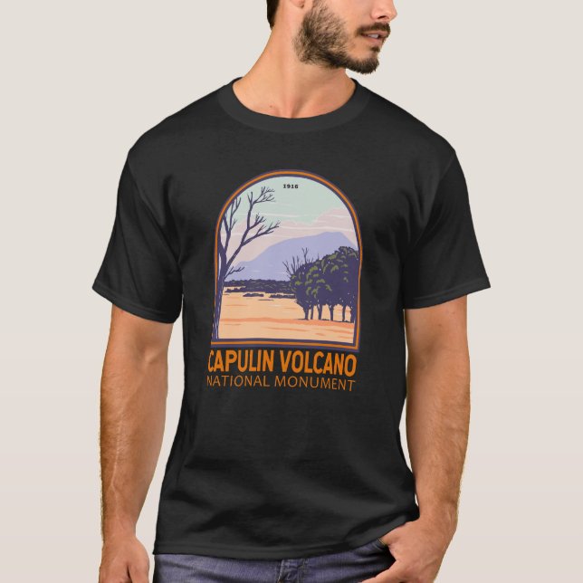 Capulin Volcano Vintages Nationaldenkmal T-Shirt (Vorderseite)