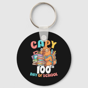 Capy 100. Schultag Capybara 100 Tage von Schlüsselanhänger