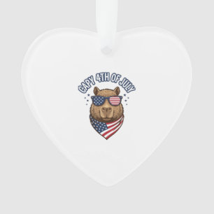Capy 4. Juli Patriotischer Capybara Vektor Design_ Ornament