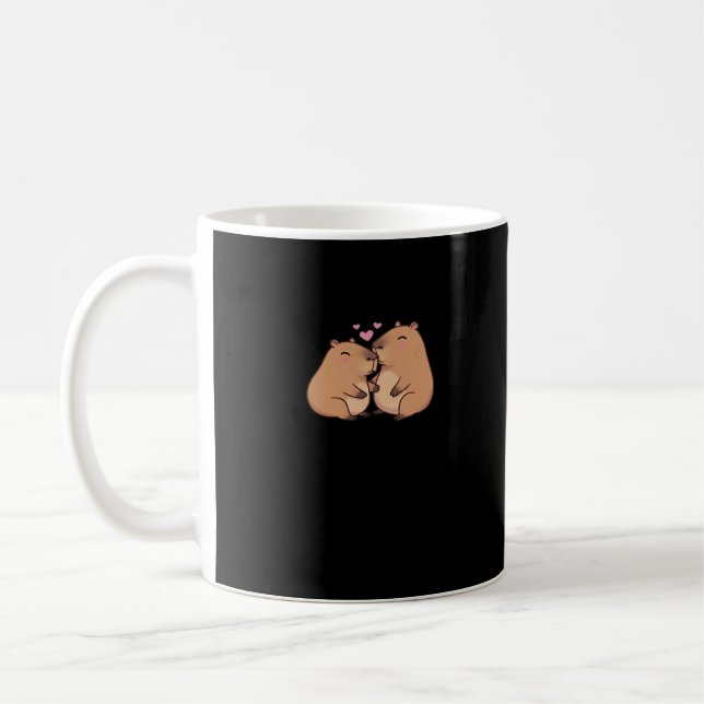 Capy Better Together Cute Animal Design  Kaffeetasse (Links)