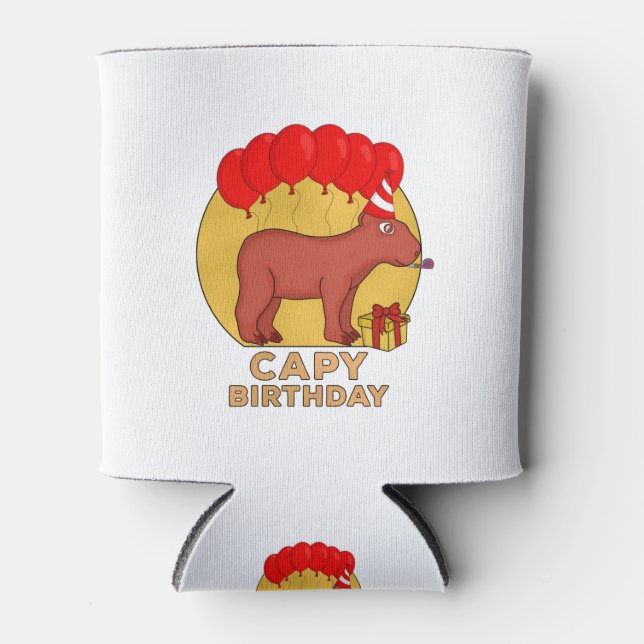 Capy Birthday Dosenkühler (Vorderseite)