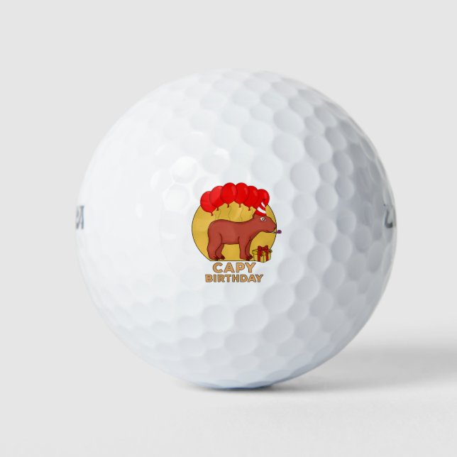 Capy Birthday Golfball (Vorderseite)
