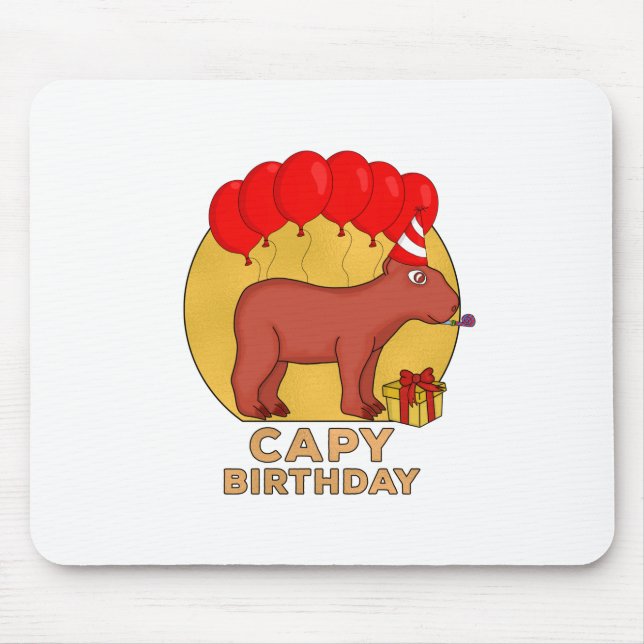 Capy Birthday Mousepad (Vorne)