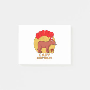 Capy Birthday Post-it Klebezettel