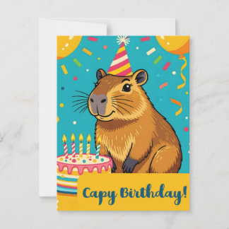 Capy Birthday Postkarte