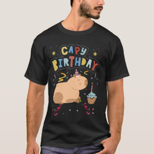 Capy Birthday Shirt Funny Capybara Tiere Boys Gi