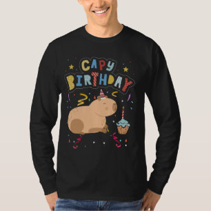 Capy Birthday Shirt Funny Capybara Tiere Boys Gi