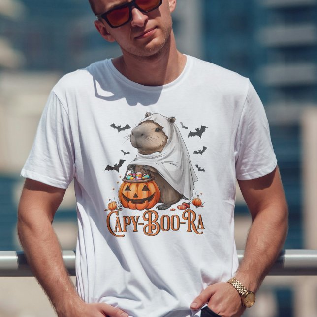 Capy-boo-ra Capybara Halloween Funny T - Shirt (Von Creator hochgeladen)