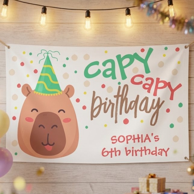 Capy capy Capybara Geburtstag Banner (Von Creator hochgeladen)