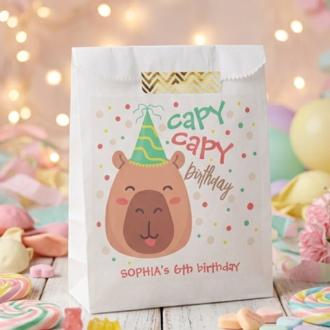 Capy capy Capybara Geburtstag Geschenktütchen (Von Creator hochgeladen)