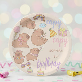 Capy capy Geburtstag Pappteller