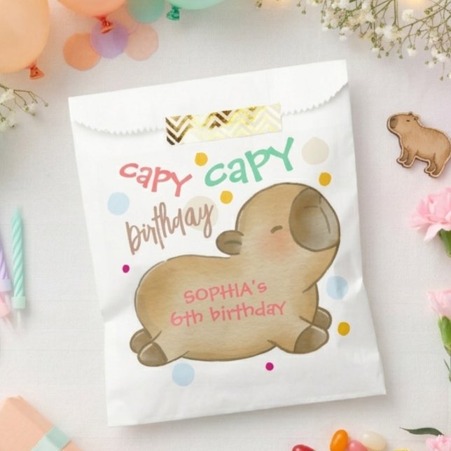 Capy-Capybara-Geburtstag Geschenktütchen (Von Creator hochgeladen)